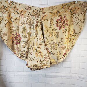 Beautiful Waverly Navarra Beige Green and Pink Floral Window Valance